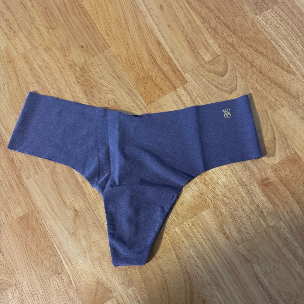 Victoria Secret No show purple Thong pantie size S/P NWT brushed feel